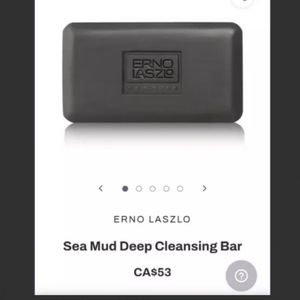 2 for $30 ERNO LANSLO sea mud deep cleansing bar